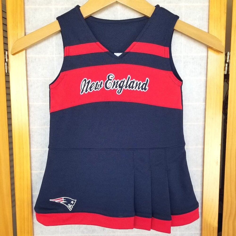 New England Patriots babygirl Cheer Dress - Navy and Red